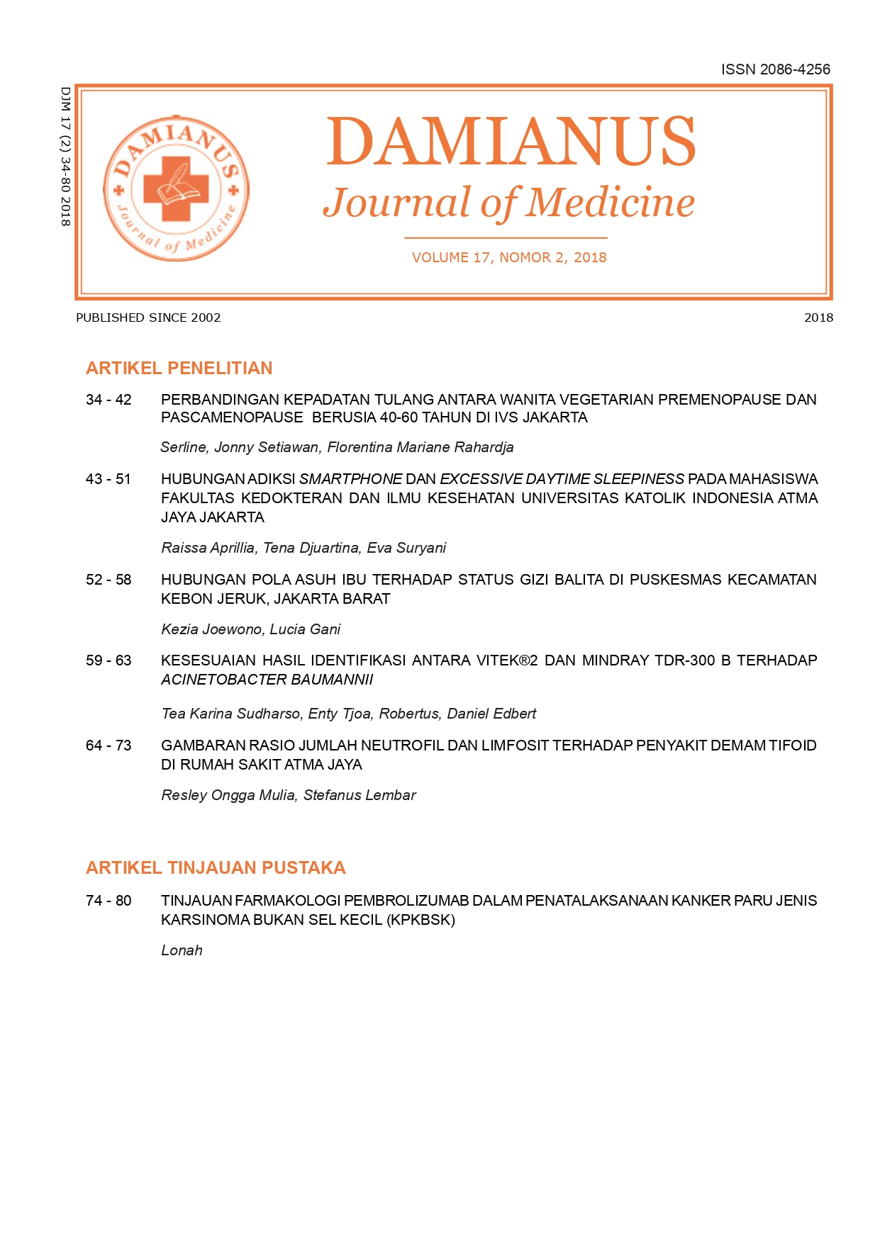 Damianus: Journal of Medicine