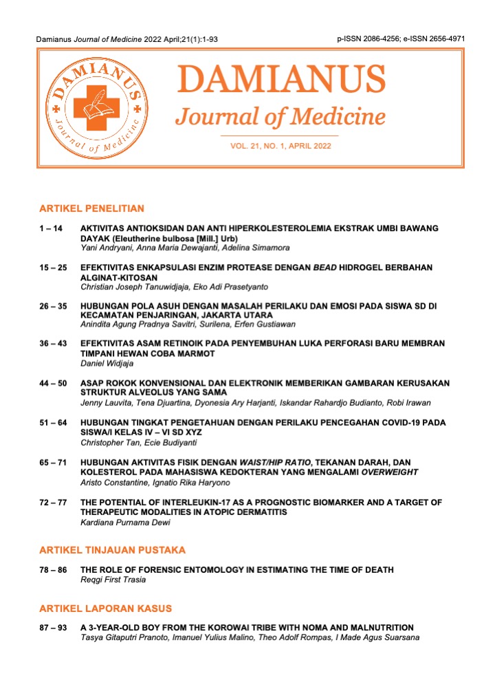 					View Vol. 21 No. 1 (2022): Damianus Journal of Medicine
				