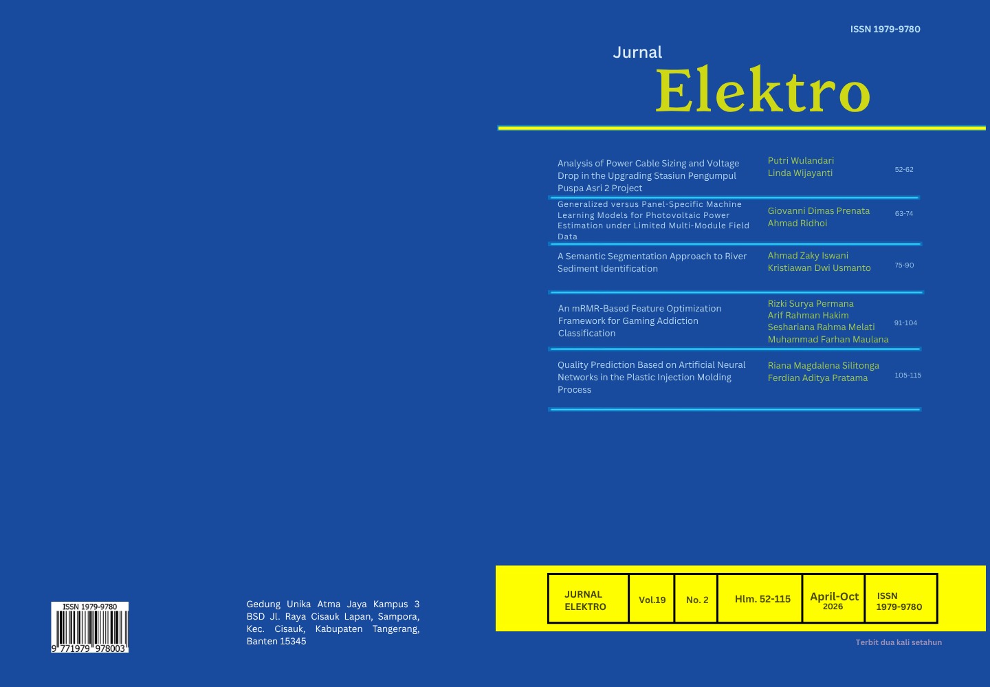 					View Vol. 19 No. 2 (2026): Jurnal Elektro : October 2026
				
